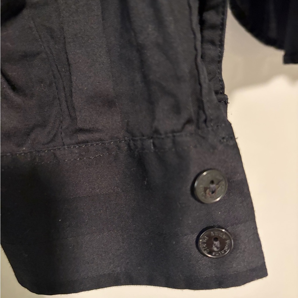 Anne Fontaine Striped Black Shirt - Picture 5 of 5